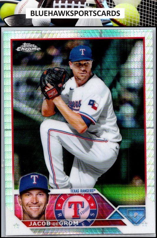 2023 Topps Chrome #12 Jacob deGrom Prism Refractors