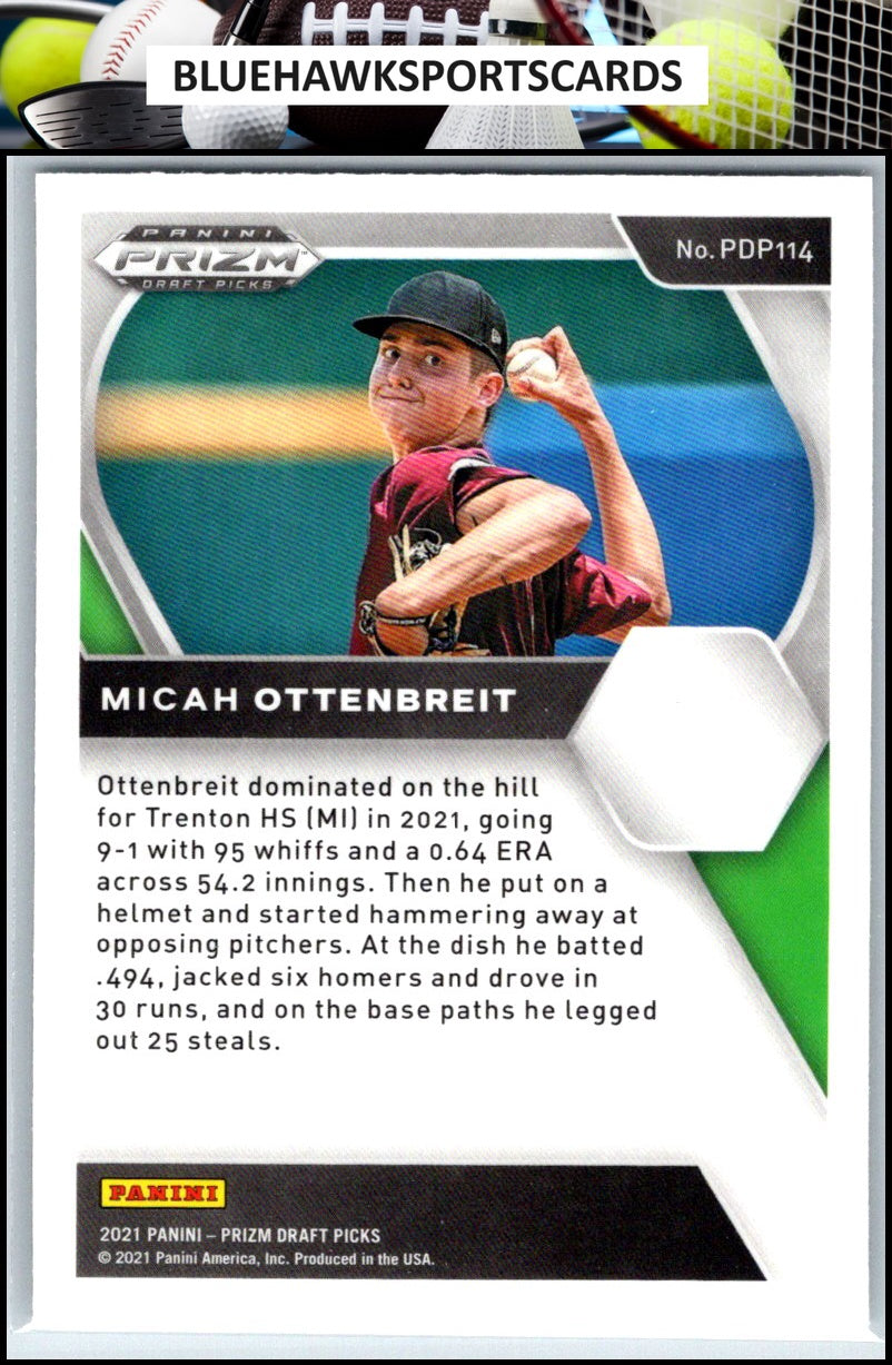 2021 Panini Prizm Draft Picks #PDP114 Micah Ottenbreit