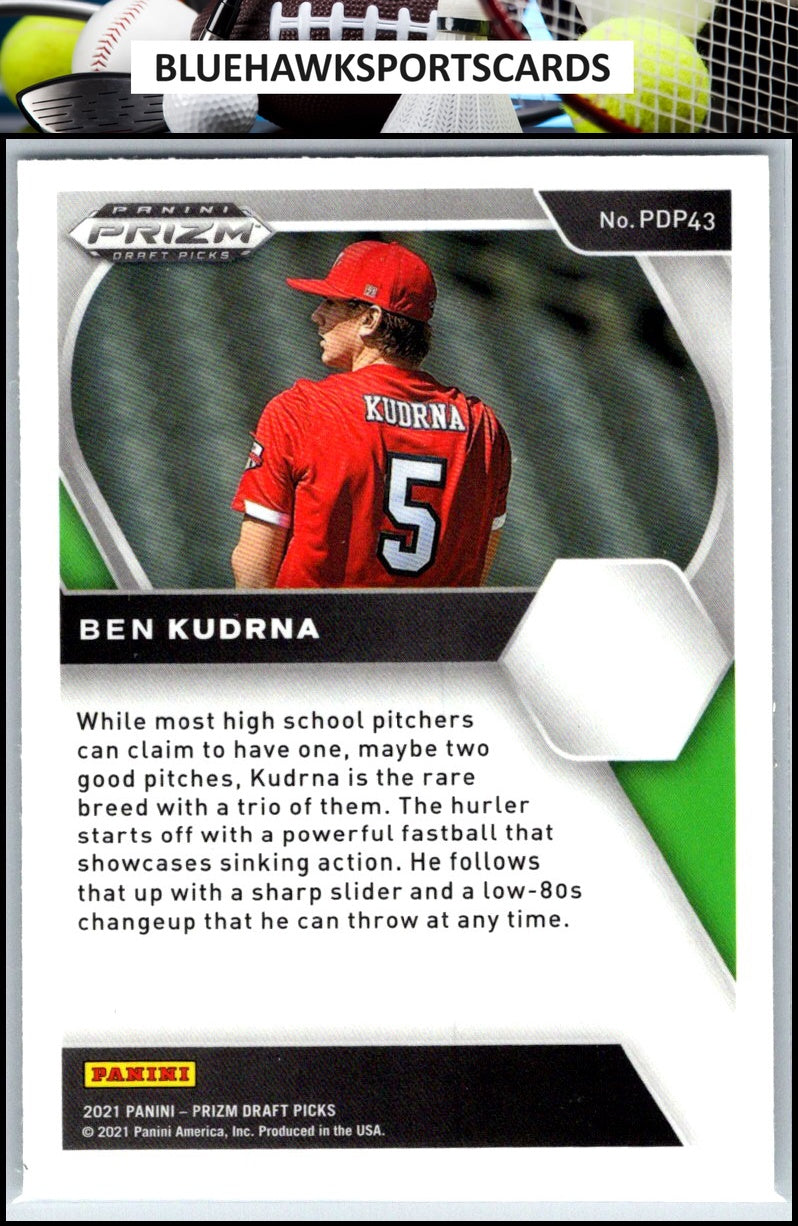 2021 Panini Prizm Draft Picks #PDP43 Ben Kudrna