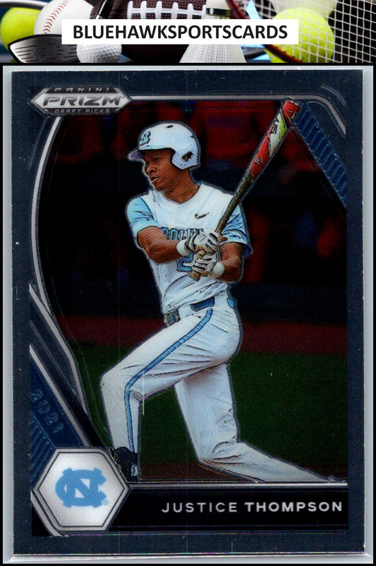 2021 Panini Prizm Draft Picks #PDP180 Justice Thompson