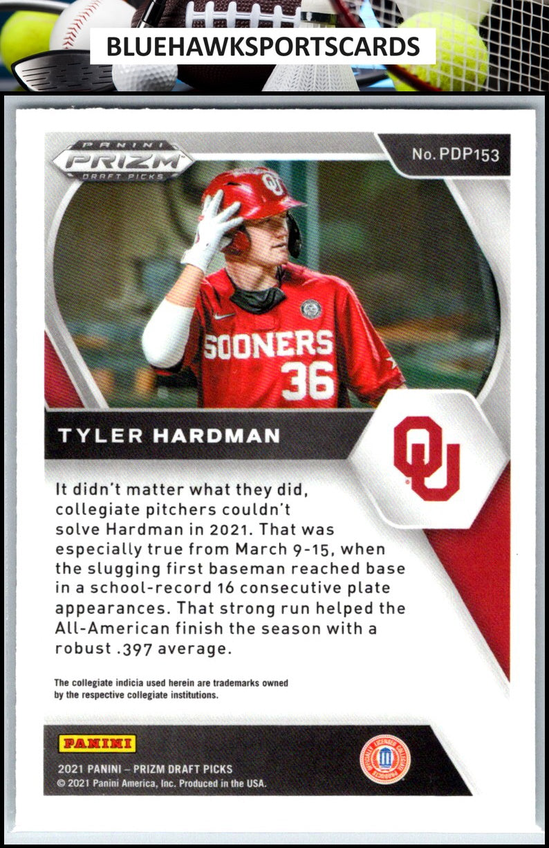 2021 Panini Prizm Draft Picks #PDP153 Tyler Hardman