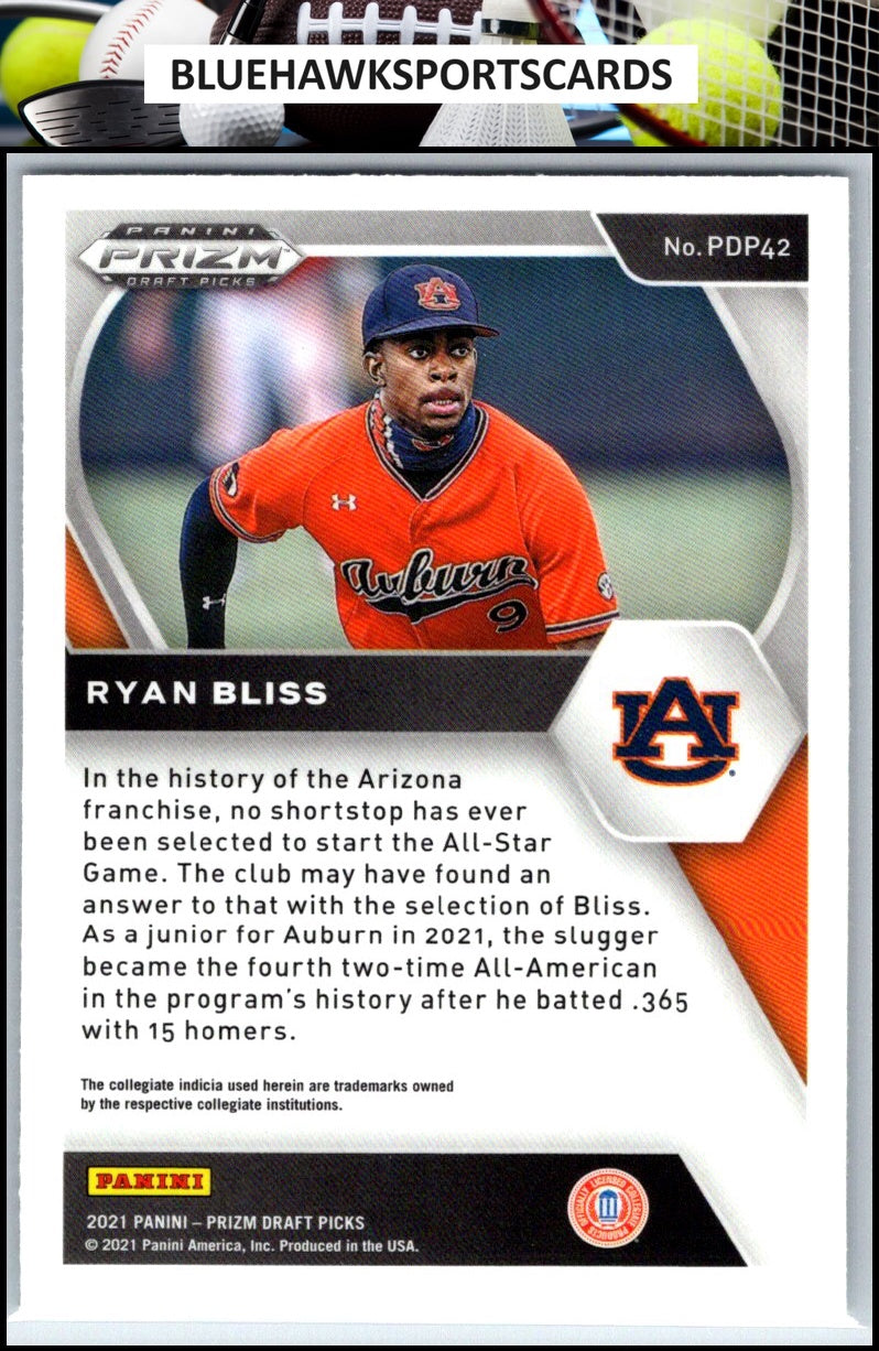 2021 Panini Prizm Draft Picks #PDP42 Ryan Bliss