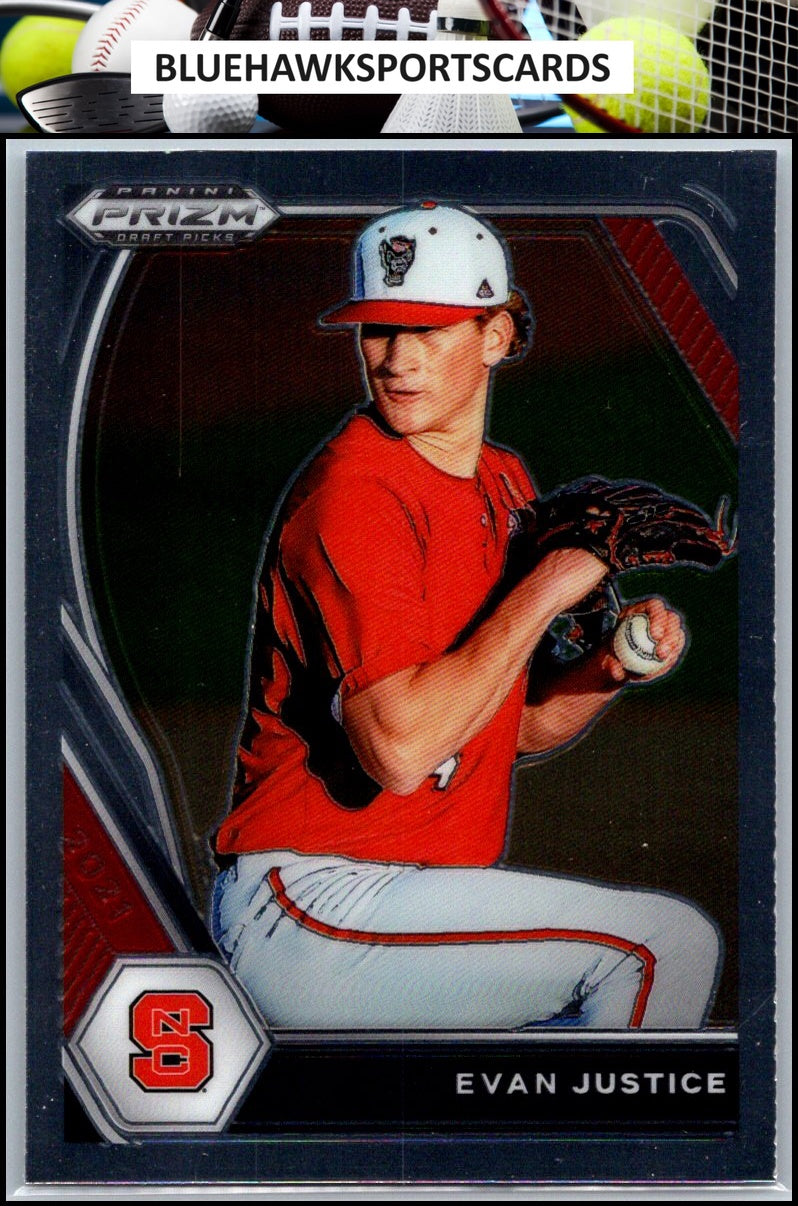 2021 Panini Prizm Draft Picks #PDP140 Evan Justice
