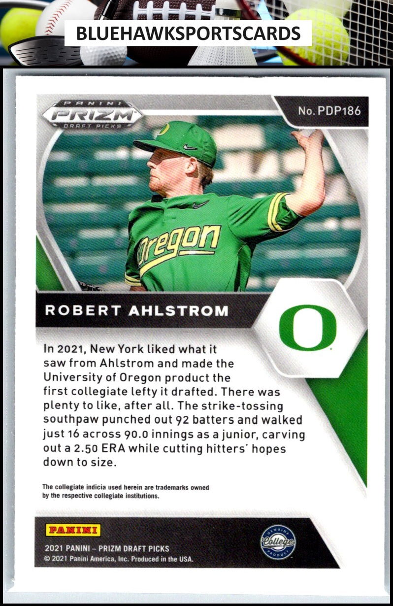 2021 Panini Prizm Draft Picks #PDP186 Robert Ahlstrom