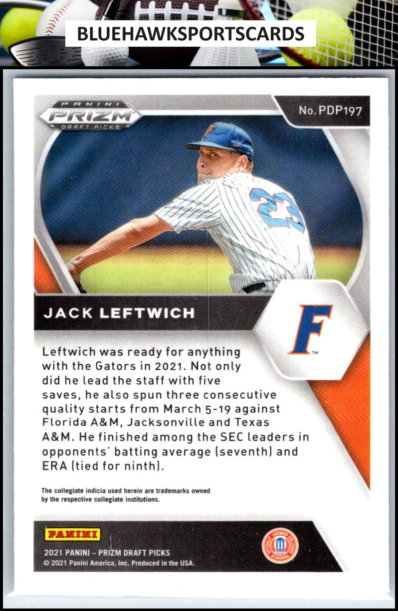 2021 Panini Prizm Draft Picks #PDP197 Jack Leftwich