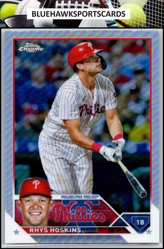 2023 Topps Chrome #25 Rhys Hoskins Refractors