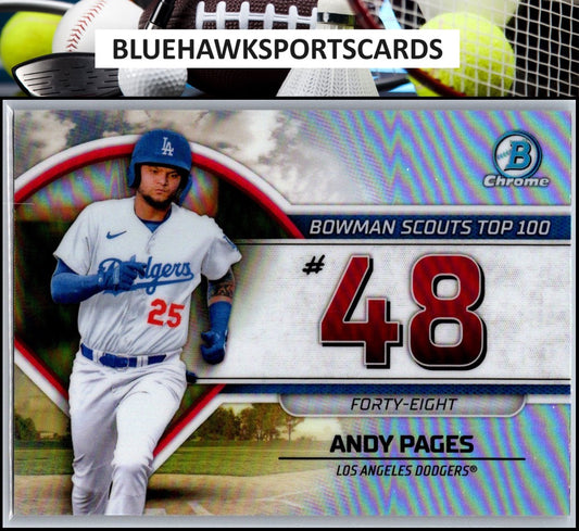 2023 Bowman #BTP-48 Andy Pages Bowman Scouts Top 100