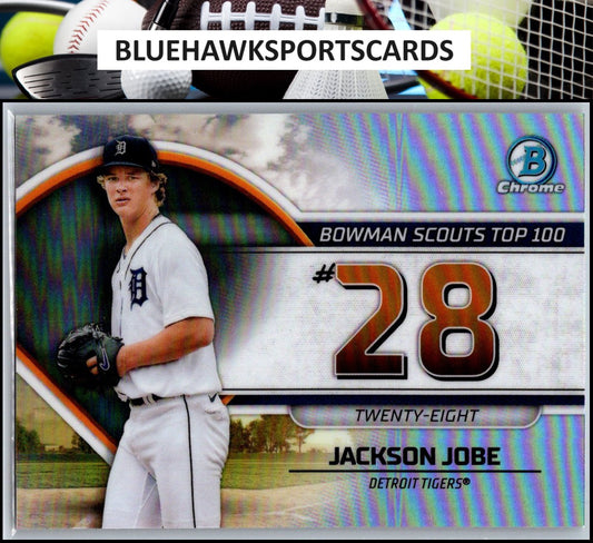 2023 Bowman #BTP-28 Jackson Jobe Bowman Scouts Top 100