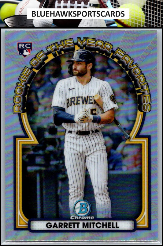 2023 Bowman #ROYF-7 Garrett Mitchell Rookie of the Year Favorites