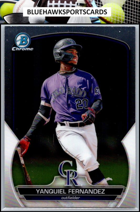 2023 Bowman #BCP-30 Yanquiel Fernandez Chrome Prospects