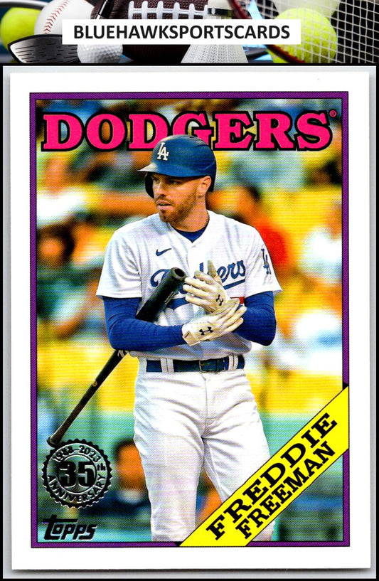 2023 Topps #T88-59 Freddie Freeman 1988 Baseball 35th Anniversary (Series One)