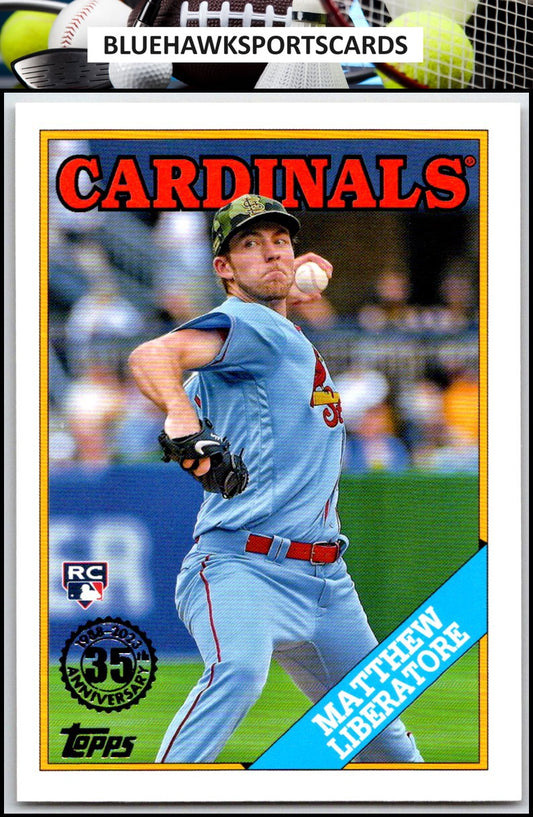2023 Topps #T88-95 Matthew Liberatore 1988 Baseball 35th Anniversary Series One