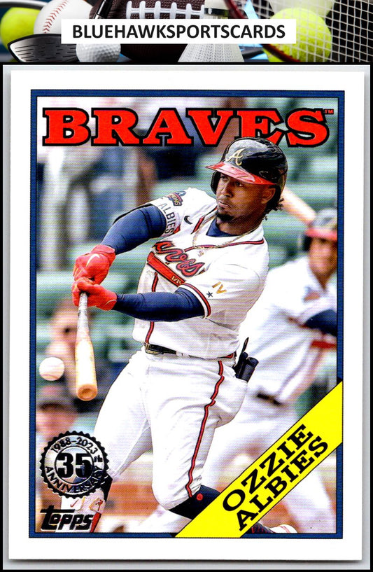 2023 Topps #T88-63 Ozzie Albies 1988 Baseball 35th Anniversary (Series One)