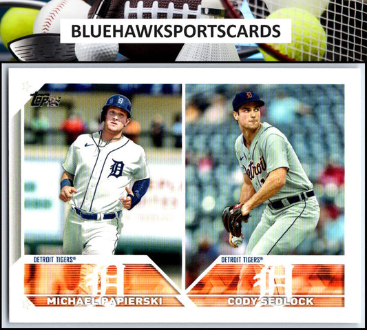 2023 Topps Update #US262 Michael Papierski / Cody Sedlock RCOM, RC