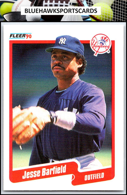 1990 Fleer #437 Jesse Barfield