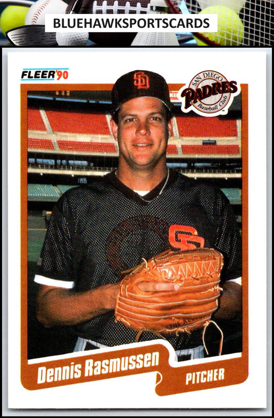 1990 Fleer #165b Dennis Rasmussen