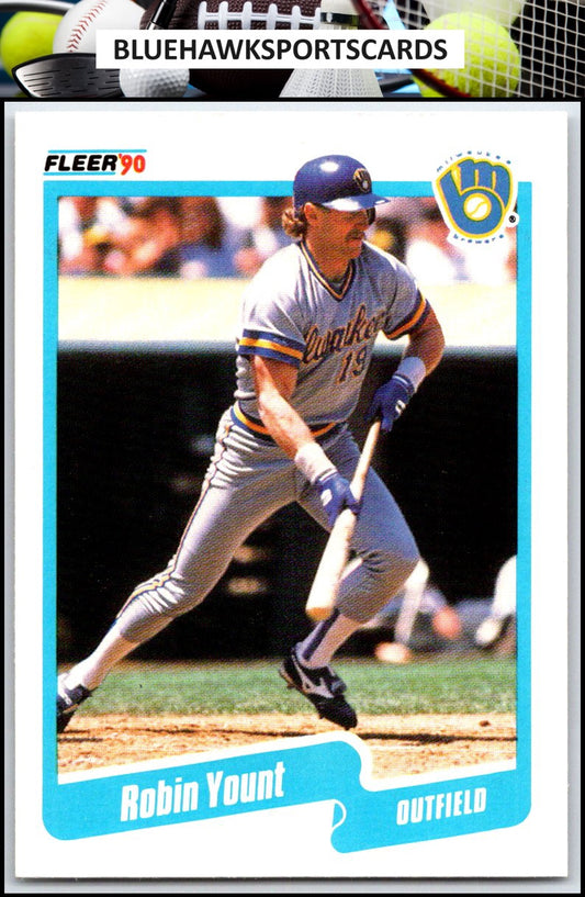1990 Fleer #340b Robin Yount