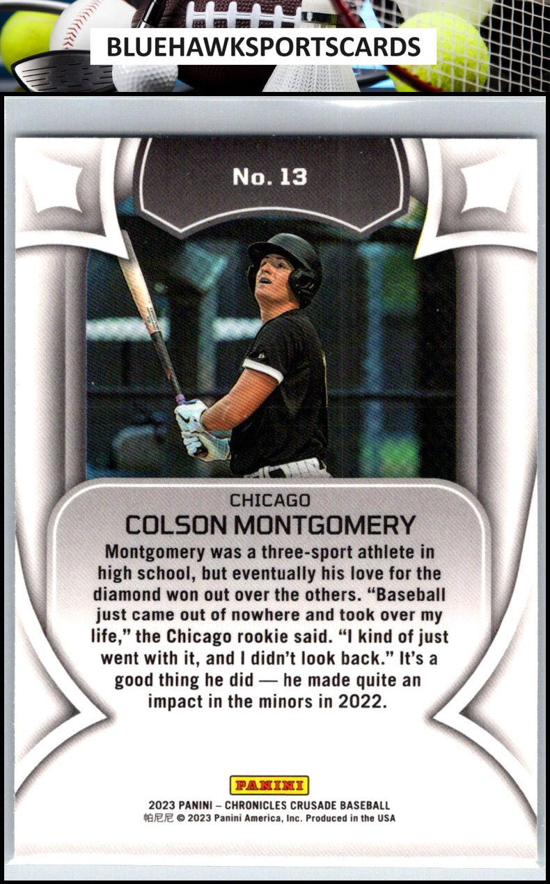 2023 Panini Chronicles #13 Colson Montgomery Crusade