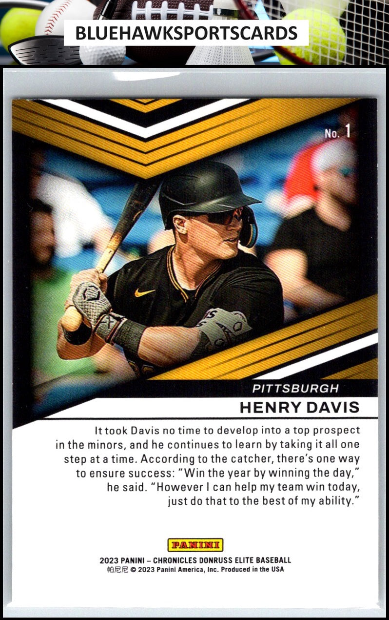 2023 Panini Chronicles #1 Henry Davis Elite