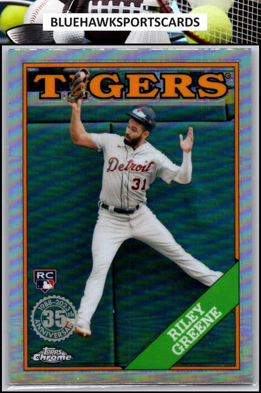 2023 Topps Chrome #88BC-5 Riley Greene 1988 Topps Baseball 35th Anniversary