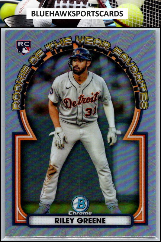 2023 Bowman #ROYF-6 Riley Greene Rookie of the Year Favorites