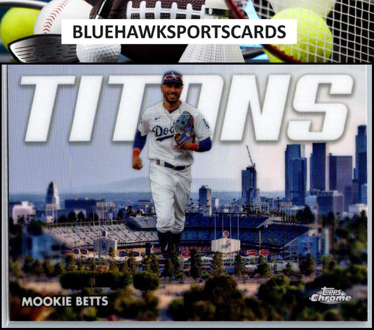 2023 Topps Chrome Update #CT-18 Mookie Betts Titans