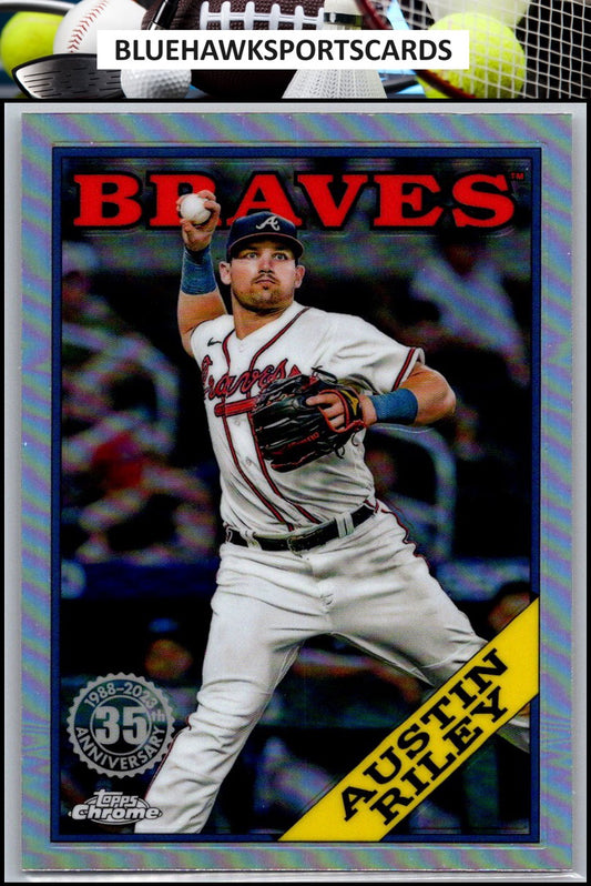 2023 Topps Chrome #88BC-3 Austin Riley 1988 Topps Baseball 35th Anniversary