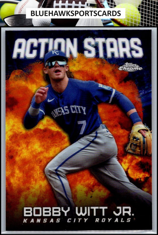 2023 Topps Chrome Update #ASC-17 Bobby Witt Jr. Action Stars