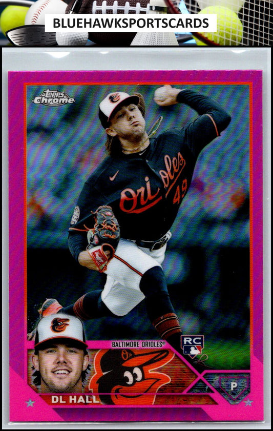 2023 Topps Chrome #10 DL Hall Pink Refractors