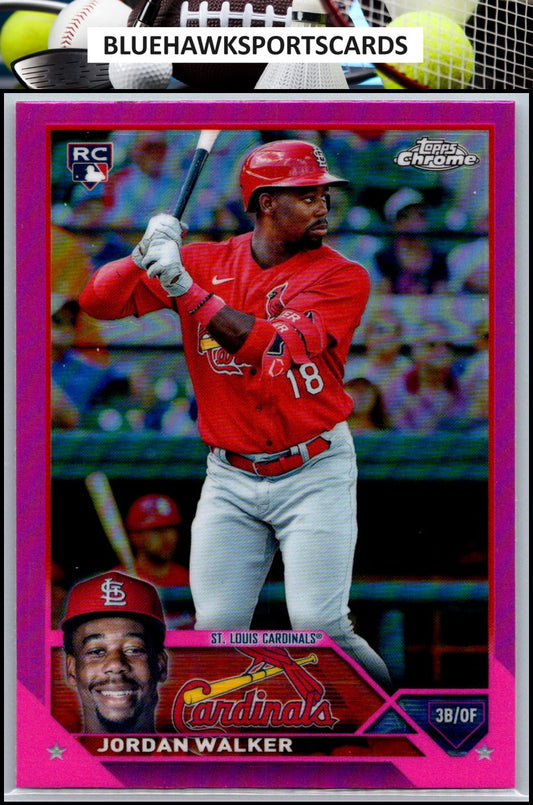 2023 Topps Chrome #209 Jordan Walker Pink Refractors