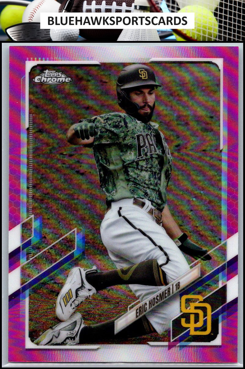 2021 Topps Chrome #112 Eric Hosmer Pink Refractor