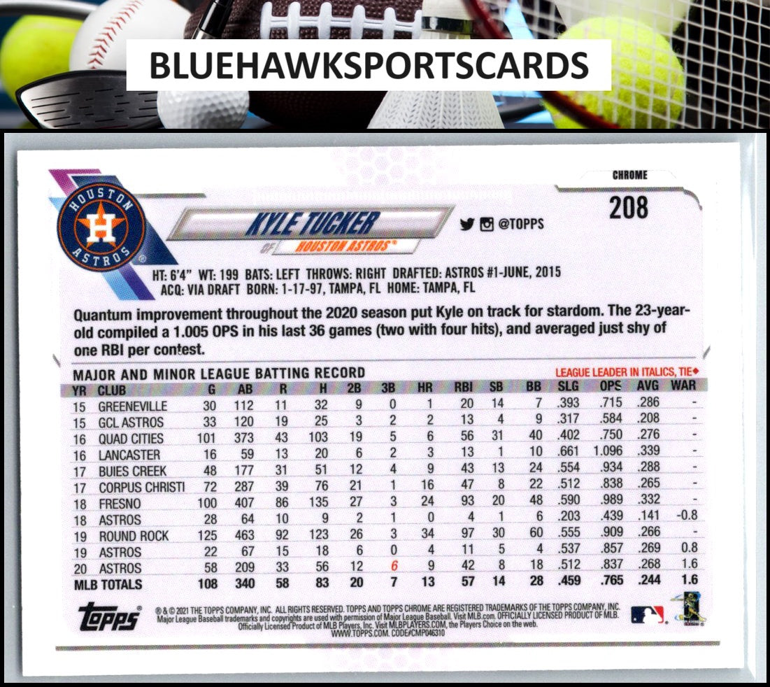 2021 Topps Chrome #208 Kyle Tucker