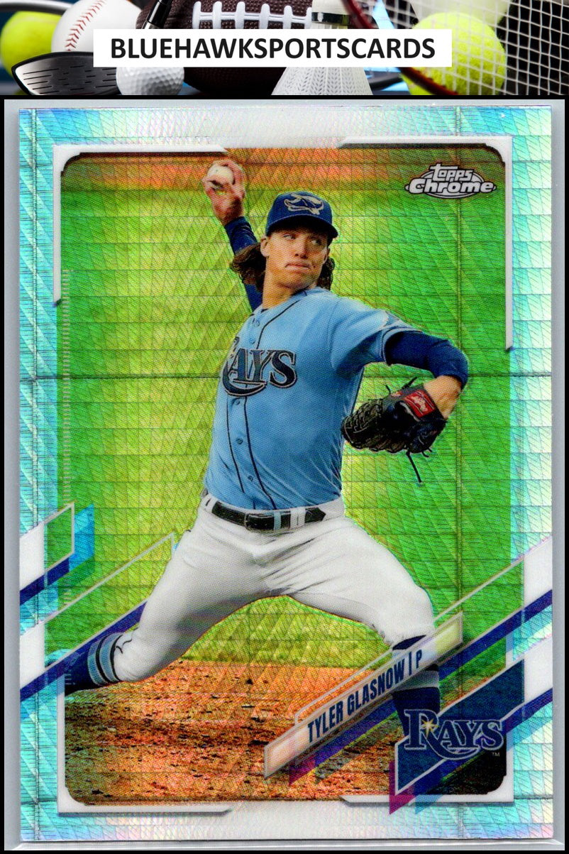 2021 Topps Chrome #129 Tyler Glasnow Prism Refractor
