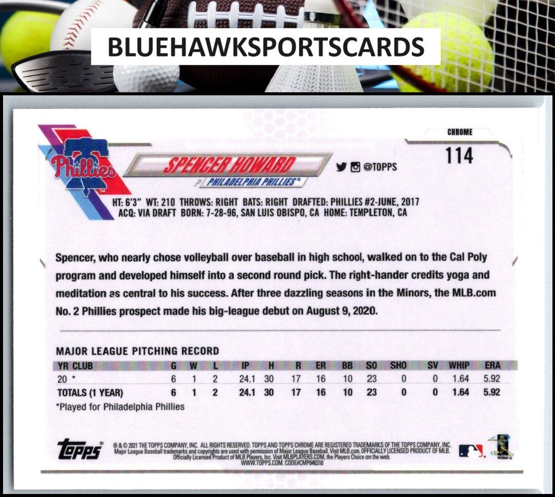 2021 Topps Chrome #114 Spencer Howard