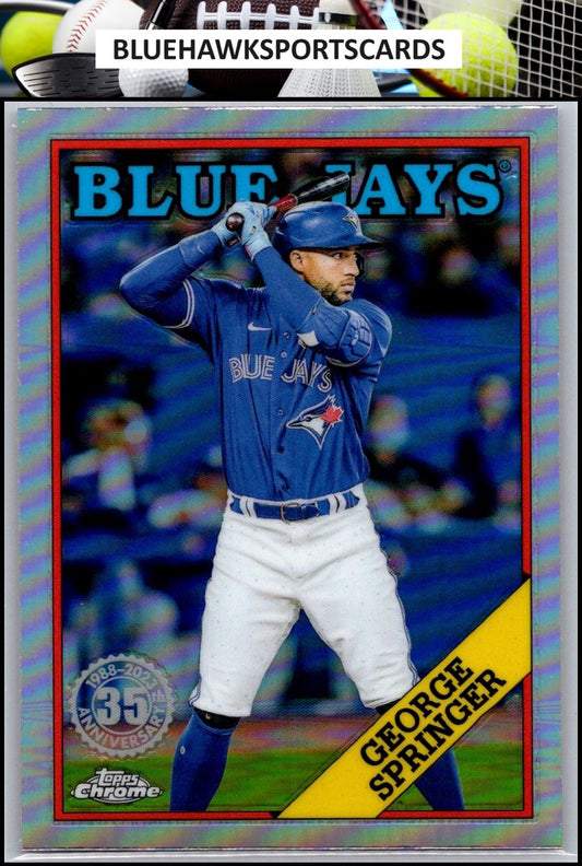 2023 Topps Chrome #88BC-19 George Springer 1988 Topps Baseball 35th Anniversary