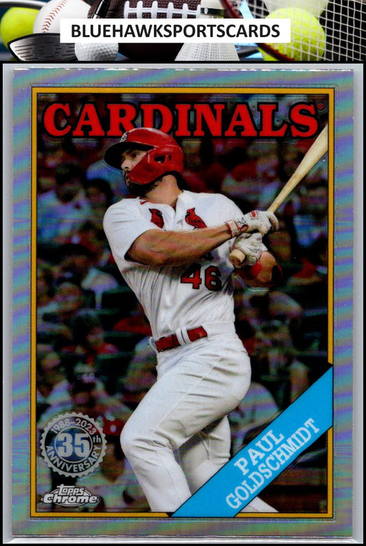 2023 Topps Chrome #88BC-2 Paul Goldschmidt 1988 Topps Baseball 35th Anniversary