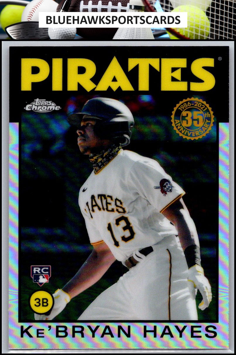 2021 Topps Chrome #86BC-16 Ke'Bryan Hayes 1986 Topps Baseball 35th Anniversary
