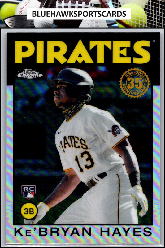 2021 Topps Chrome #86BC-16 Ke'Bryan Hayes 1986 Topps Baseball 35th Anniversary