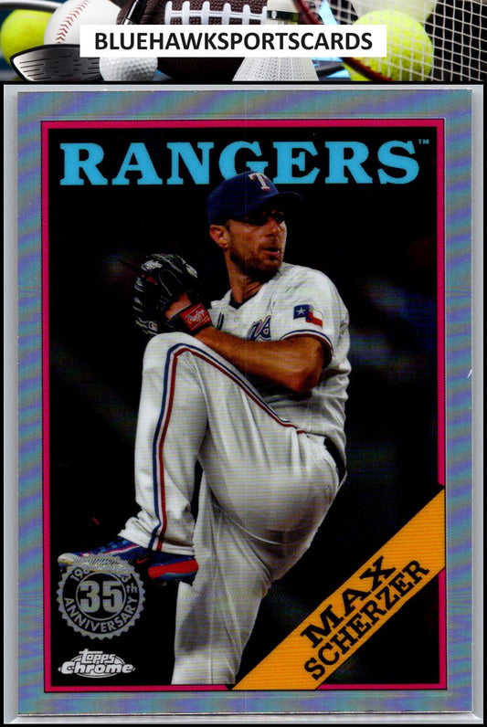 2023 Topps Chrome Update #88CU-7 Max Scherzer 1988 35th Anniversary