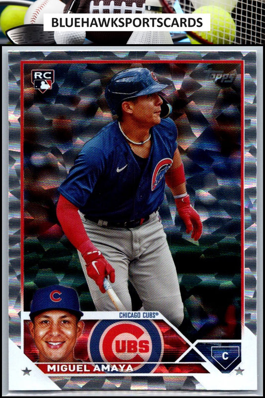2023 Topps Update #US60 Miguel Amaya Silver Pattern Foilboard