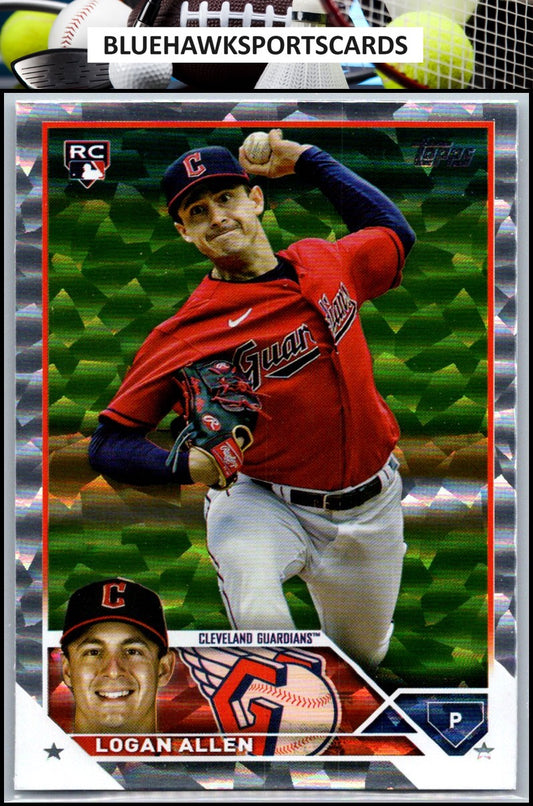 2023 Topps Update #US233 Logan Allen Silver Pattern Foilboard