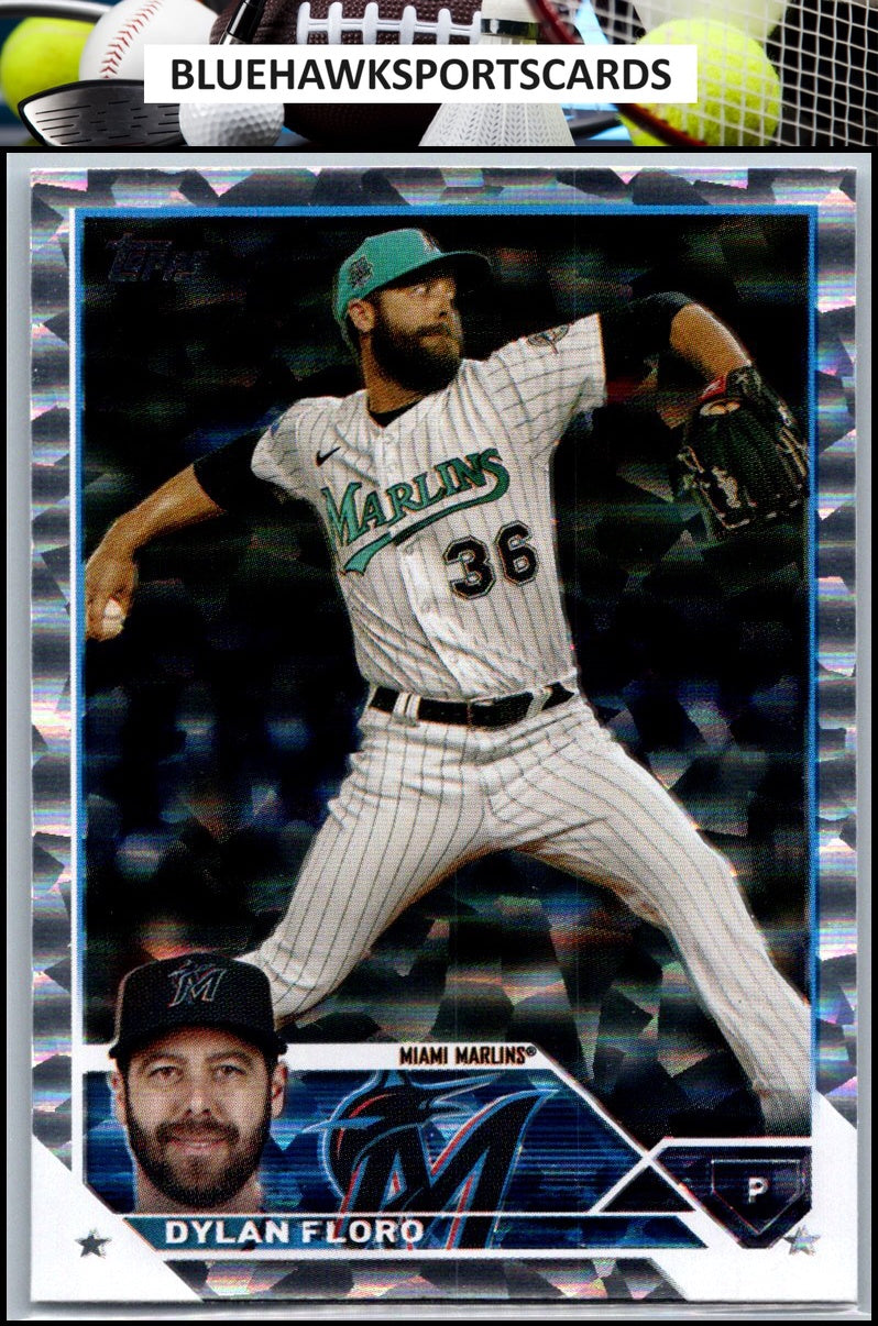 2023 Topps Update #US92 Dylan Floro Silver Pattern Foilboard