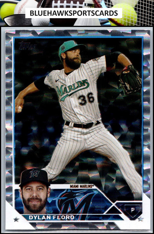 2023 Topps Update #US92 Dylan Floro Silver Pattern Foilboard
