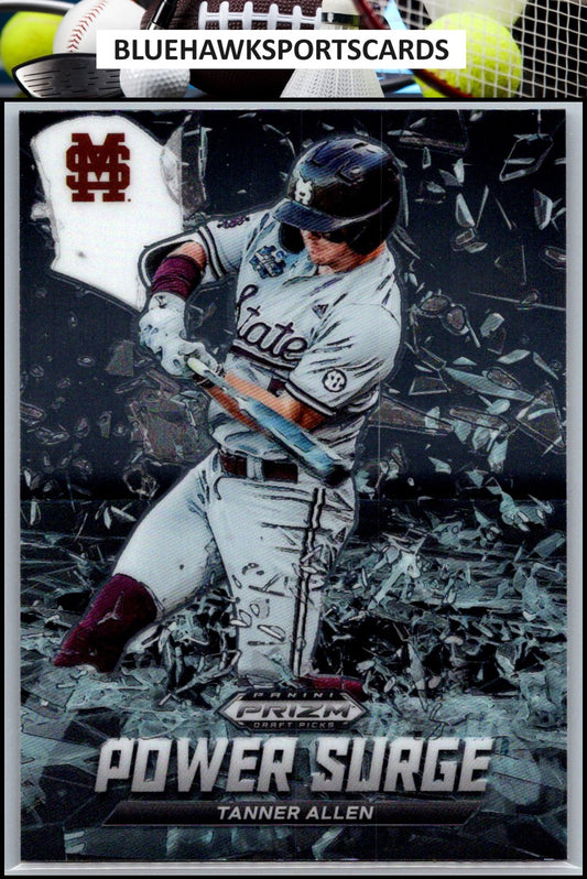 2021 Panini Prizm Draft Picks #PS-TA Tanner Allen Power Surge