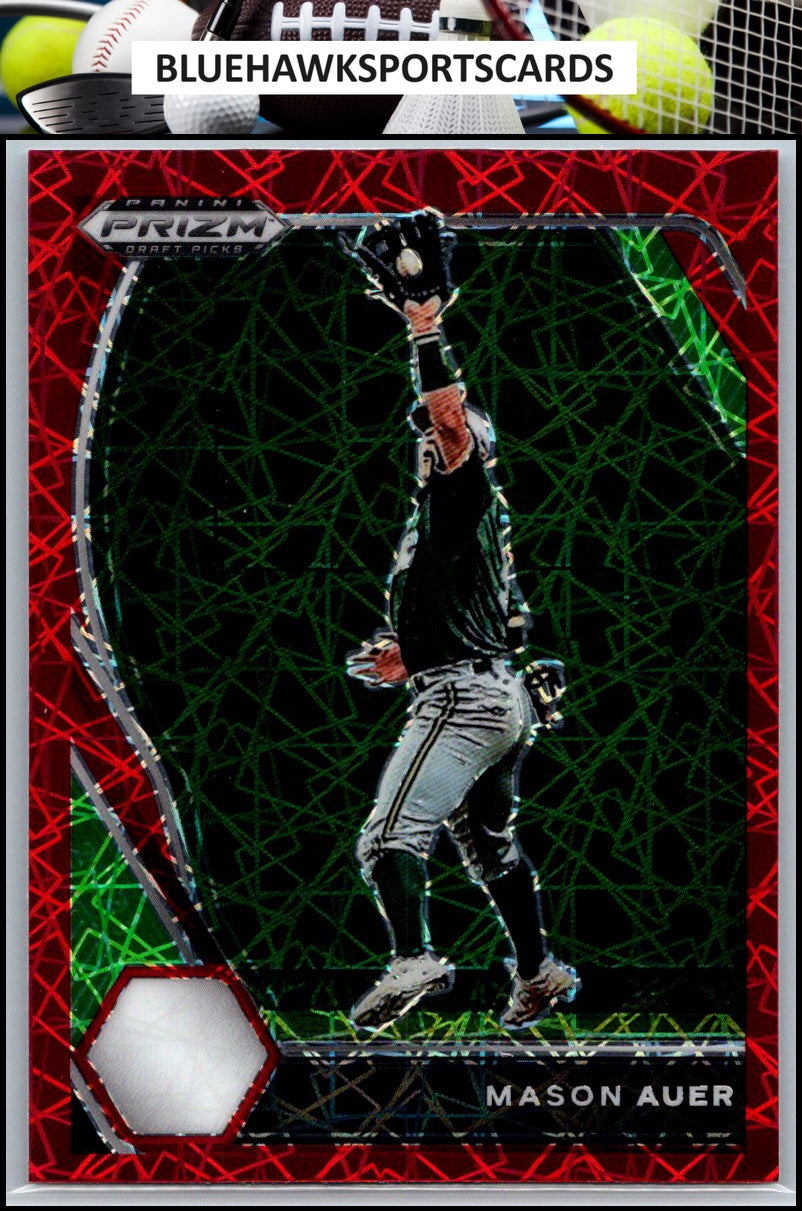 2021 Panini Prizm Draft Picks #PDP161 Mason Auer Red Velocity Prizm