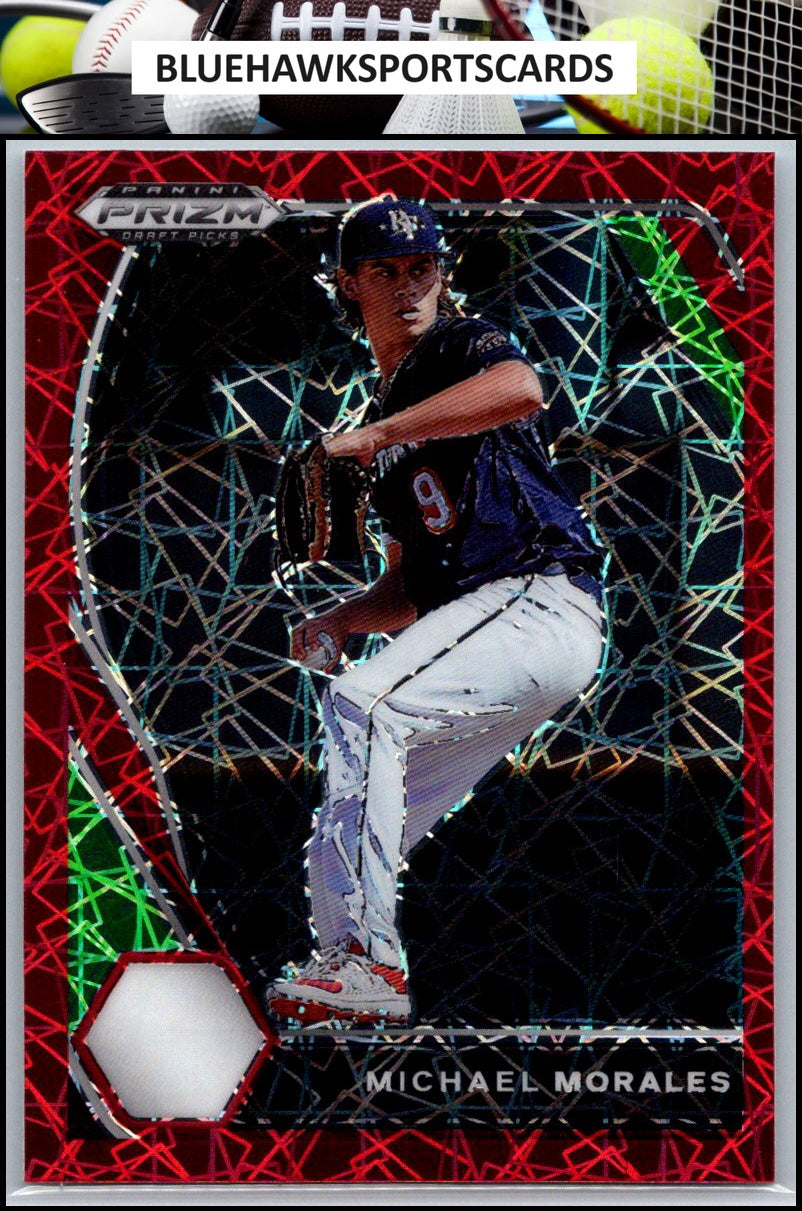 2021 Panini Prizm Draft Picks #PDP83 Michael Morales Red Velocity Prizm