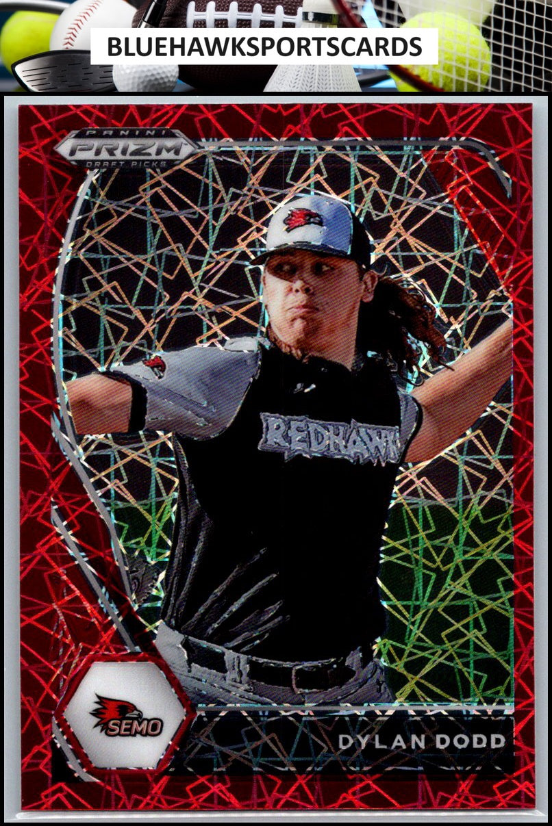 2021 Panini Prizm Draft Picks #PDP96 Dylan Dodd Red Velocity Prizm