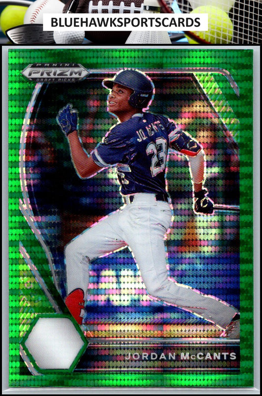 2021 Panini Prizm Draft Picks #PDP88 Jordan McCants Green Pulsar Prizm