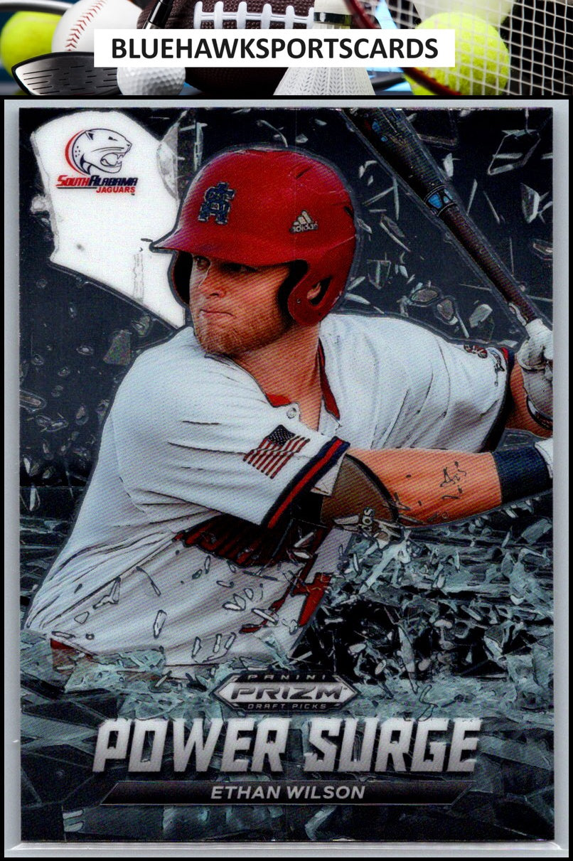 2021 Panini Prizm Draft Picks #PS-EW Ethan Wilson Power Surge