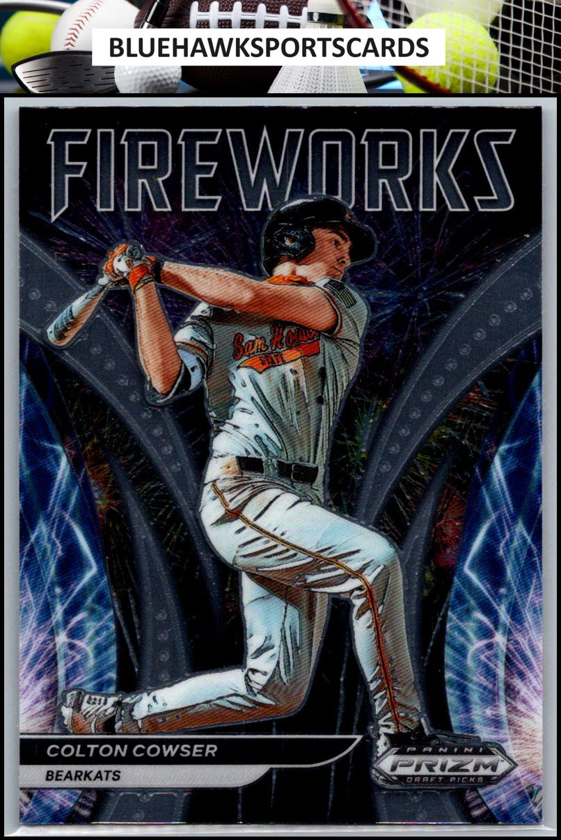 2021 Panini Prizm Draft Picks #F-CC Colton Cowser Fireworks